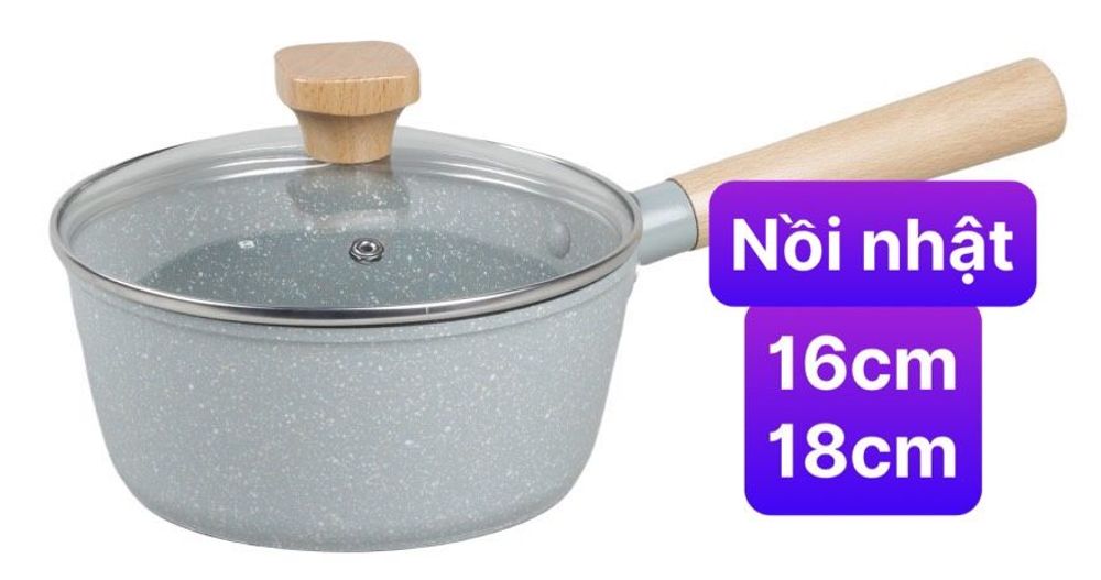 Bộ Nồi Chảo Chống Dính 16cm Honper Tiger Cao Cấp