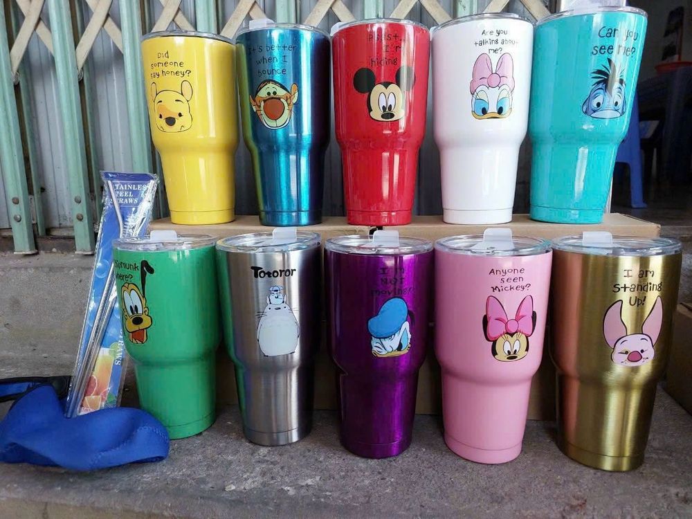 Ly giữ nhiệt 900ml inox 304 - bộ sưu tập hoạt hình