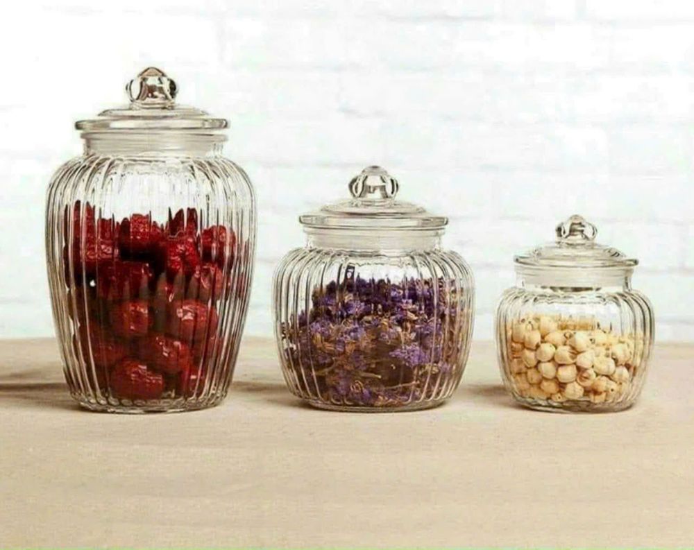 Hũ thuỷ tinh trong suốt dung tích 650ml