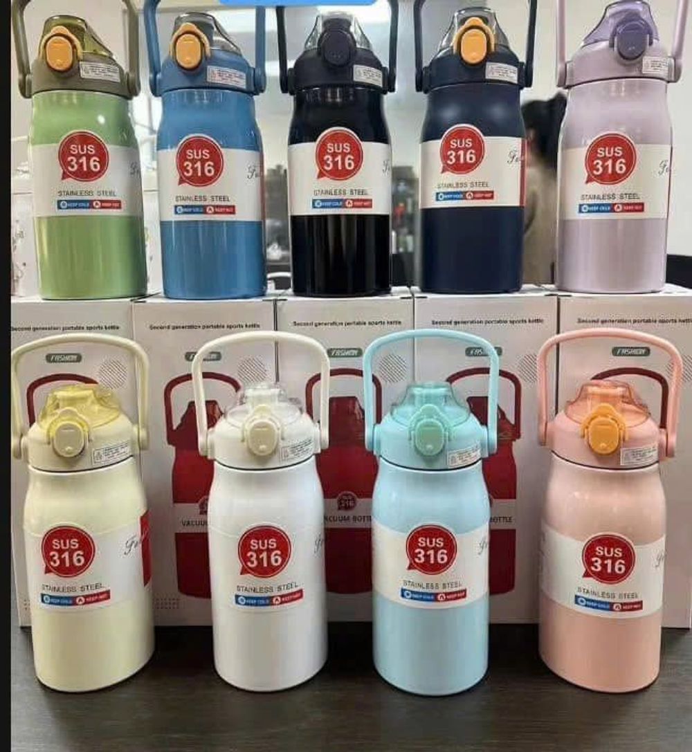Bình giữ nhiệt quai xách nắp bật SUS316-800ml