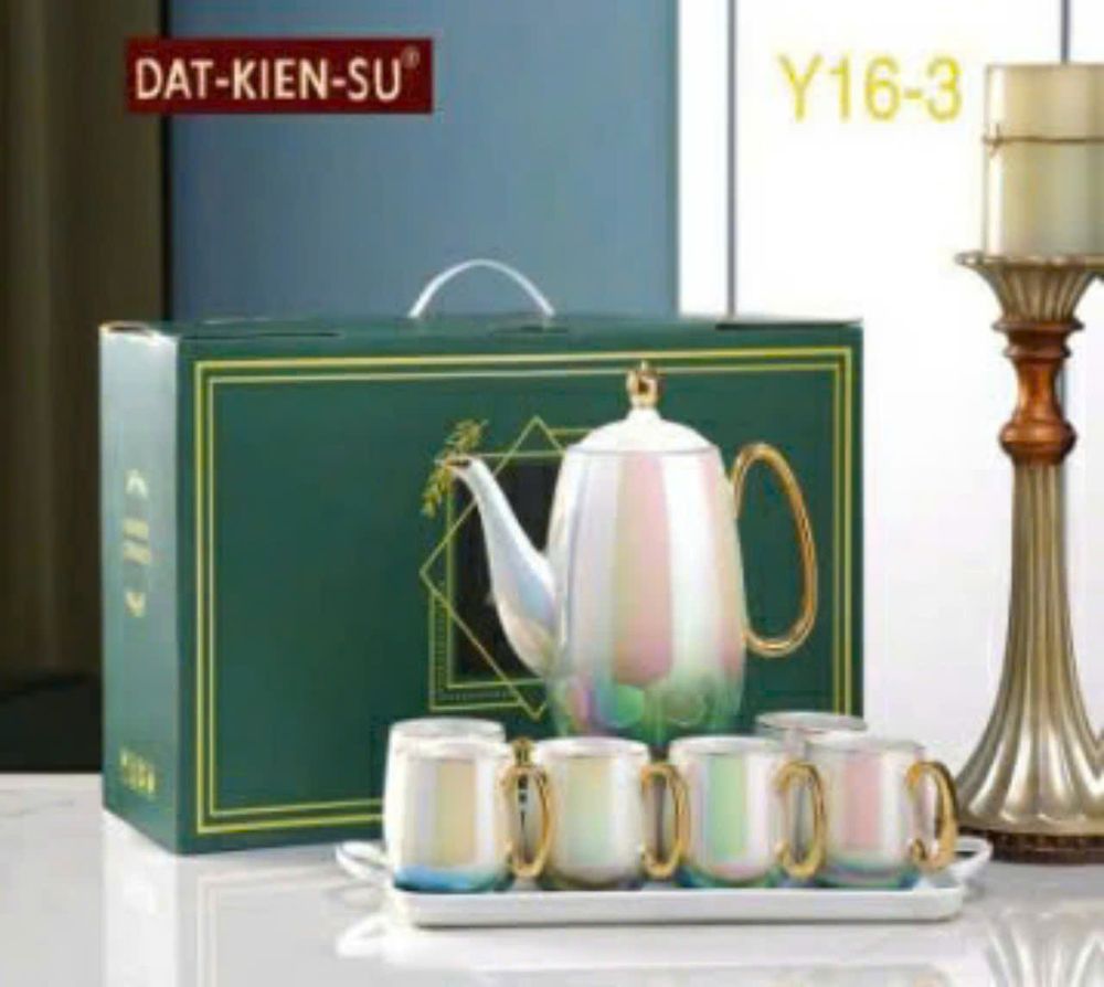 Bộ Ấm Trà Cao Cấp Bằng Sứ Phong Cách Châu Âu