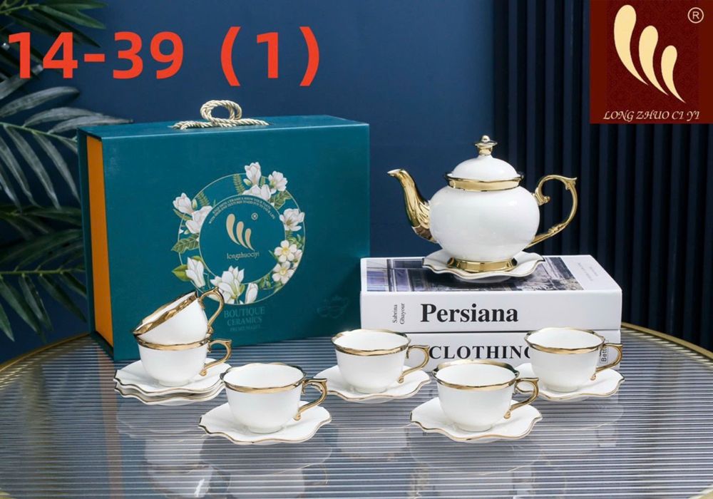 BỘ ẤM CHÉN KEMD ĐĨA KÊ PHONG CÁCH CHÂU ÂU SANG TRỌNG