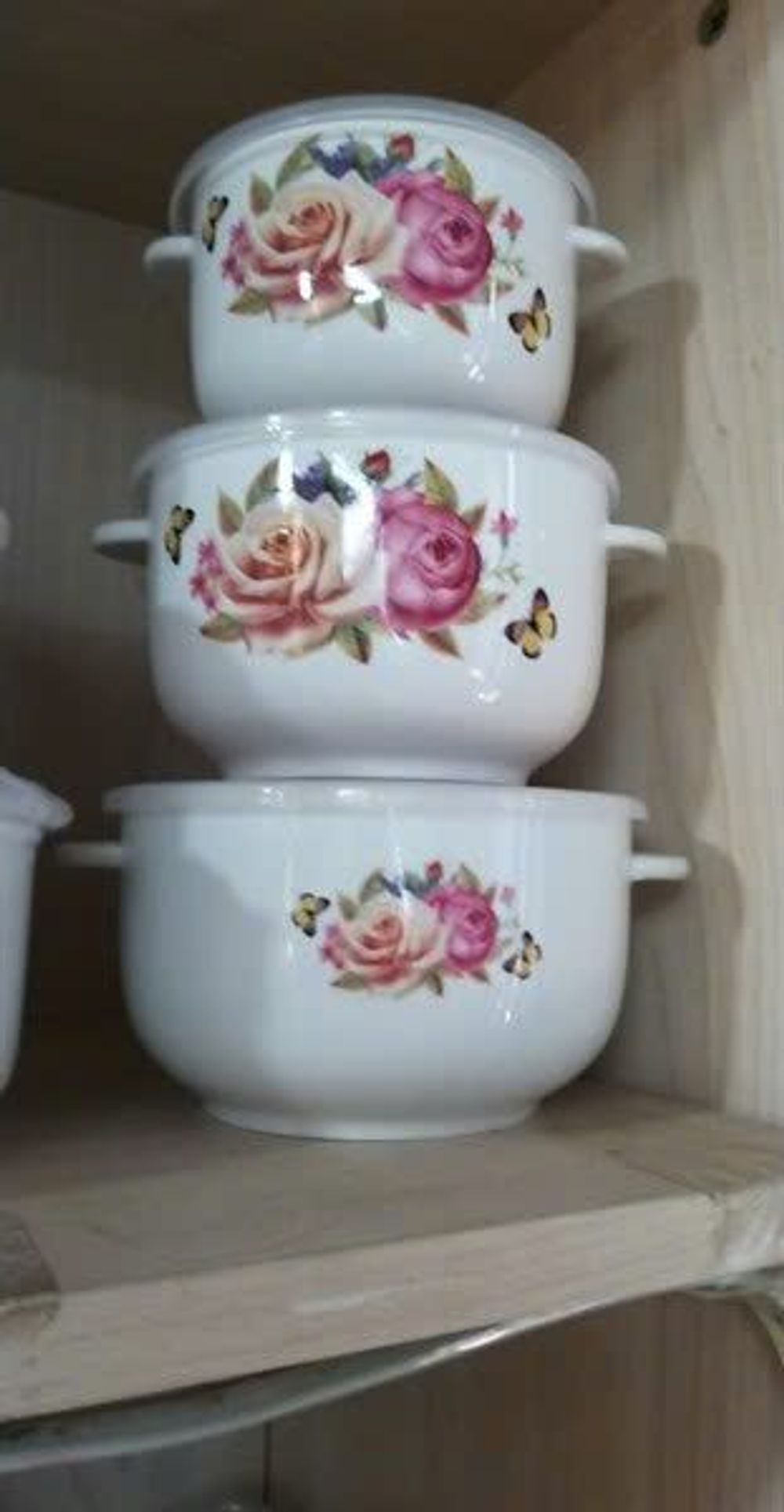 Bộ bát sứ 3 cái, có tai