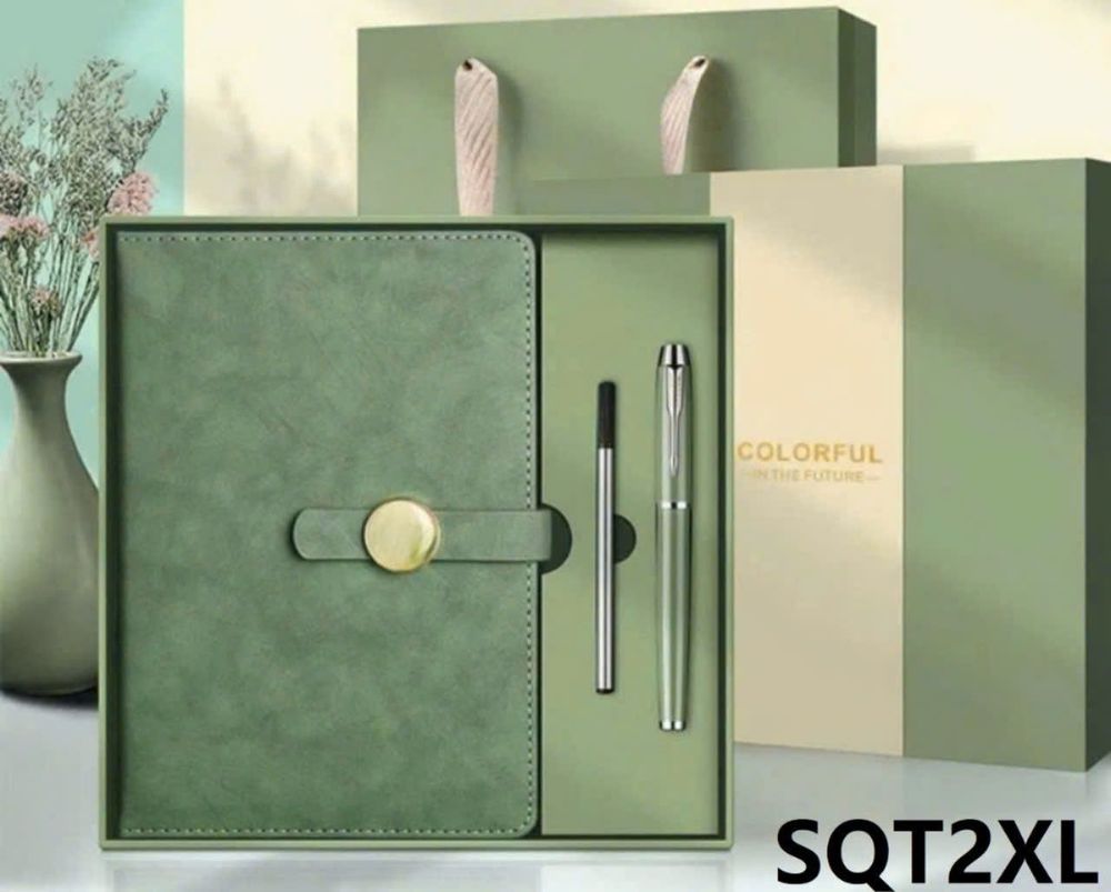 Bộ A5 Sổ Da Tặng Bộ Nhật Ký Văn Phòng Phẩm Sách Notepad Với Bút Kim Loại