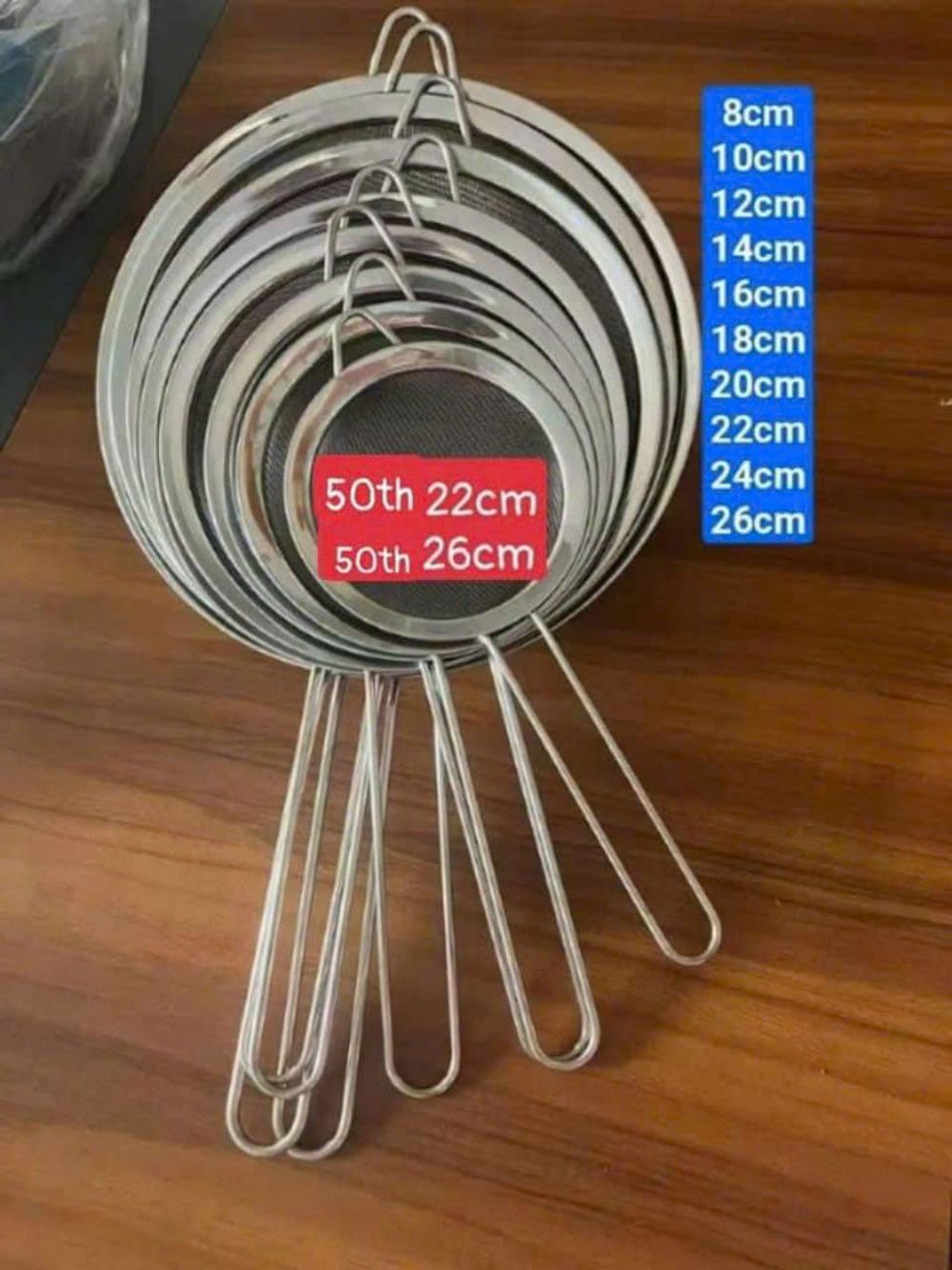 Rây Lọc Bột, Cháo Bằng Inox 10cm