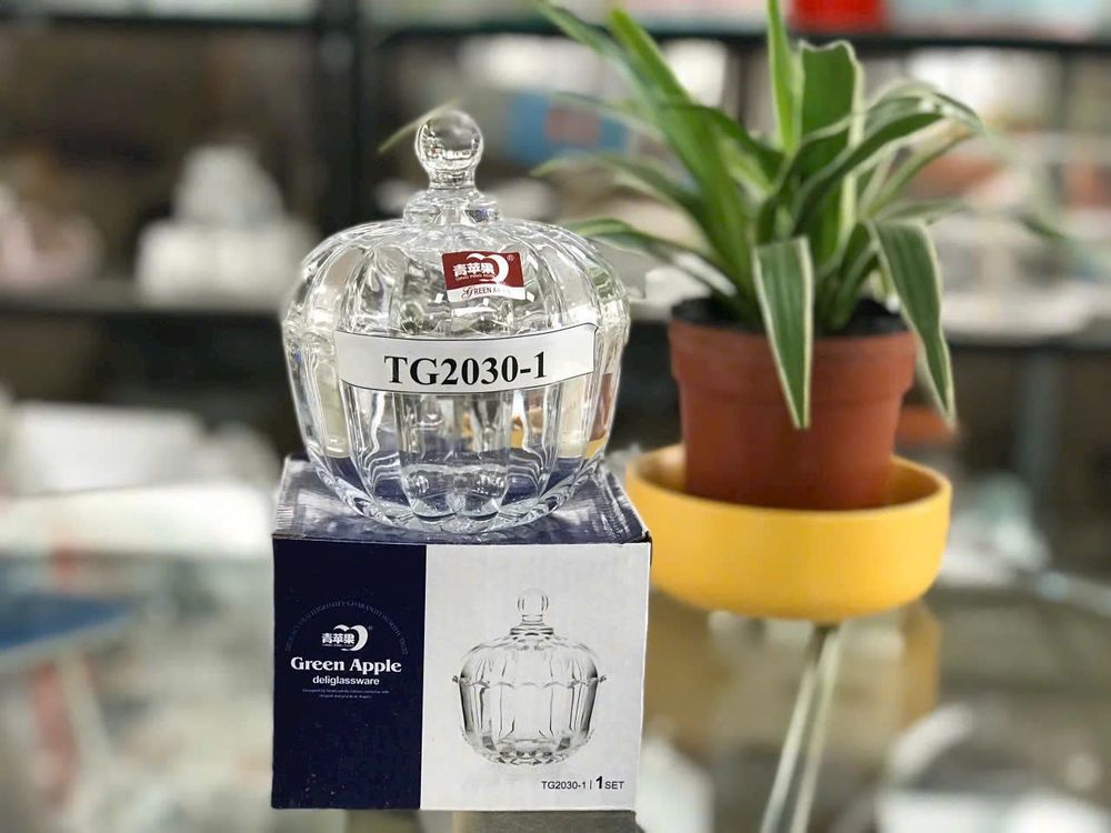 Thố Thuỷ Tinh Đựng Mứt Hũ Thủy Tinh Đựng Hạt Dưa, Đựng Mứt Và Bánh Kẹo Tết Siêu Sang