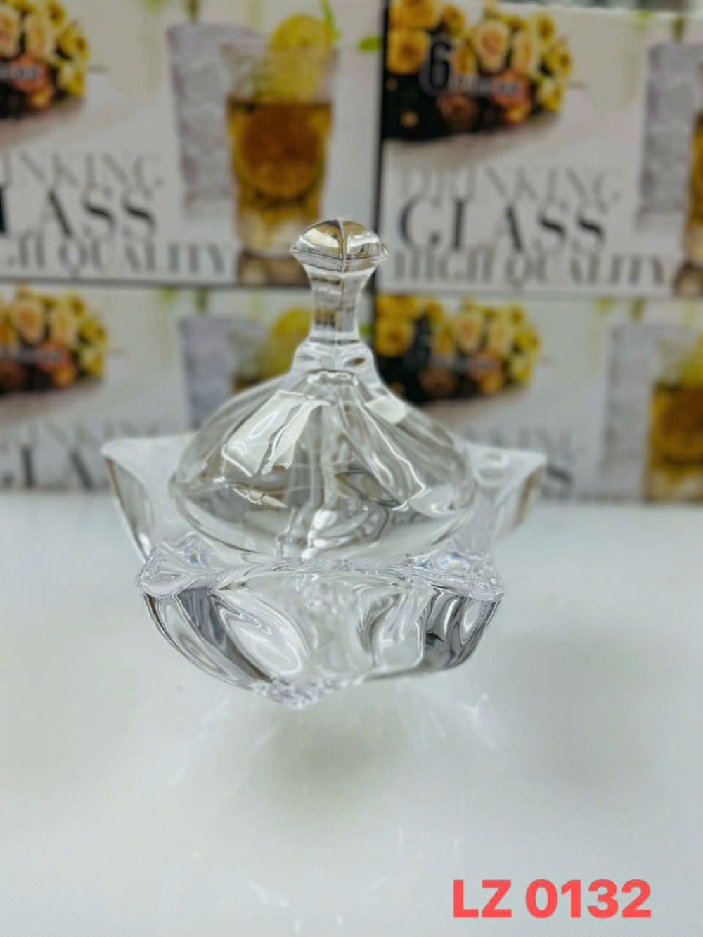 Thố đựng kẹo Bohemia Neptune đường kính 13cm