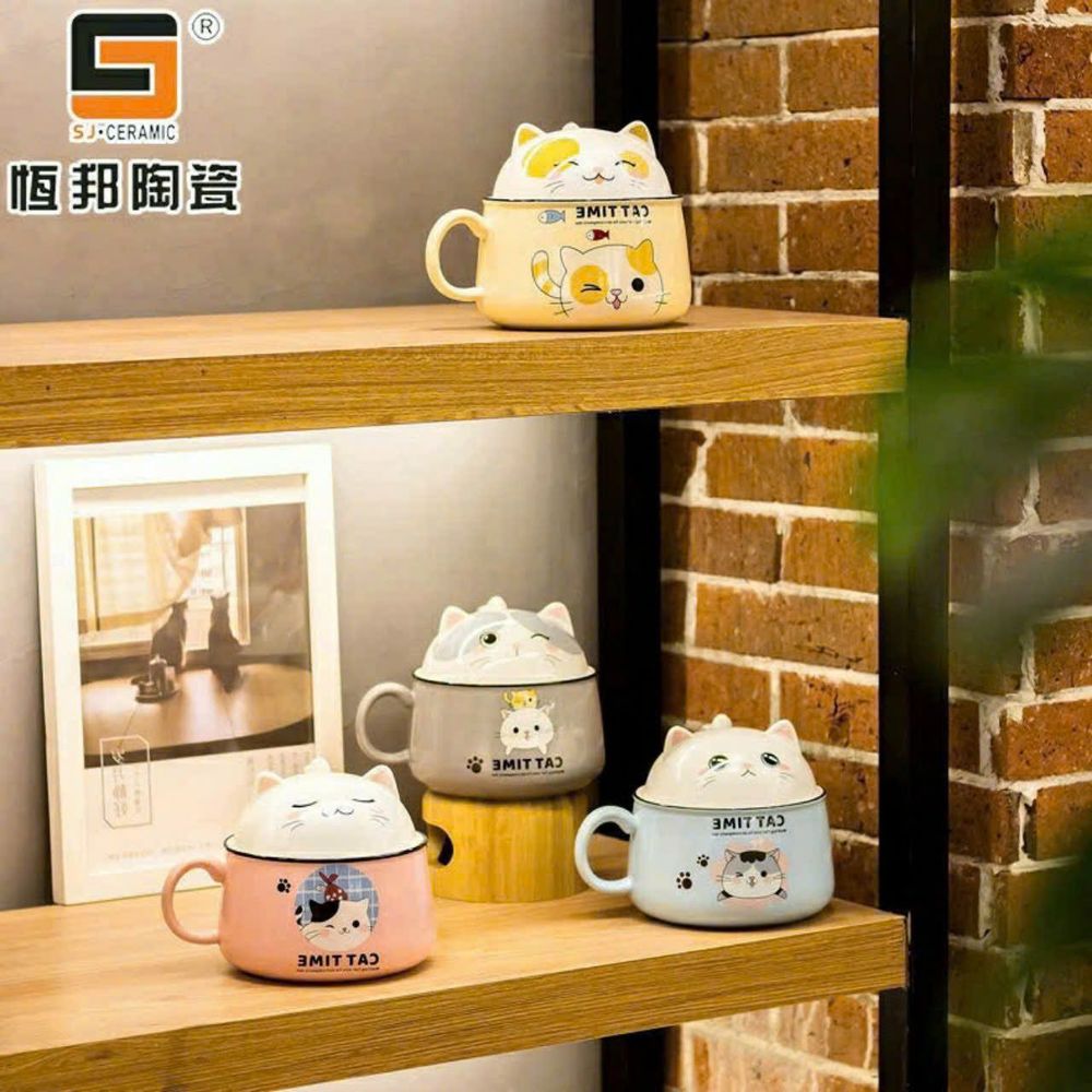 Tô đựng đồ ăn hình con mèo dễ thương ( THÙNG 24 C )