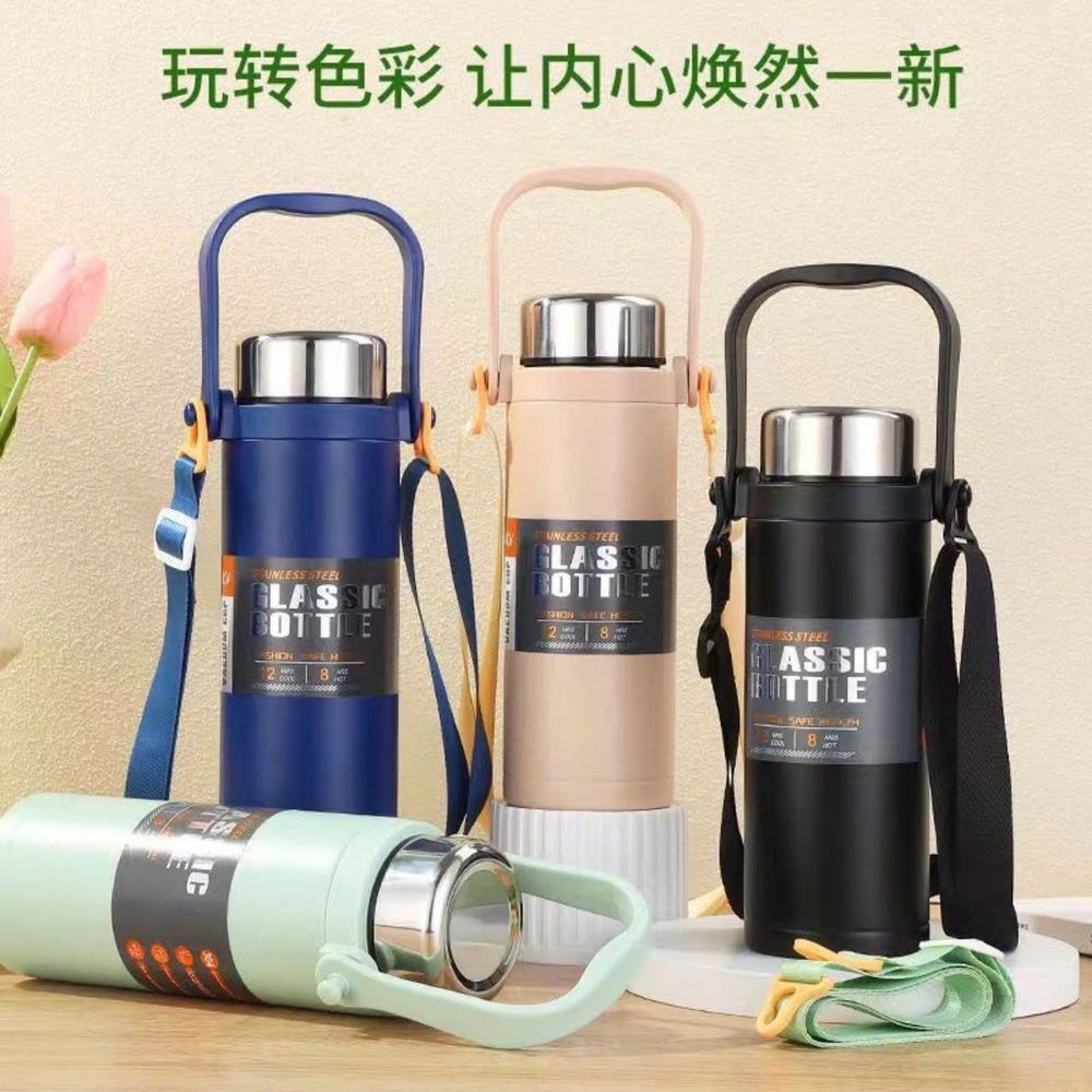 Cốc giữ nhiệt bằng thép không gỉ có tay cầm và lớp cách nhiệt chống rò rỉ bên ngoài 800 M( THÙNG 50 C )