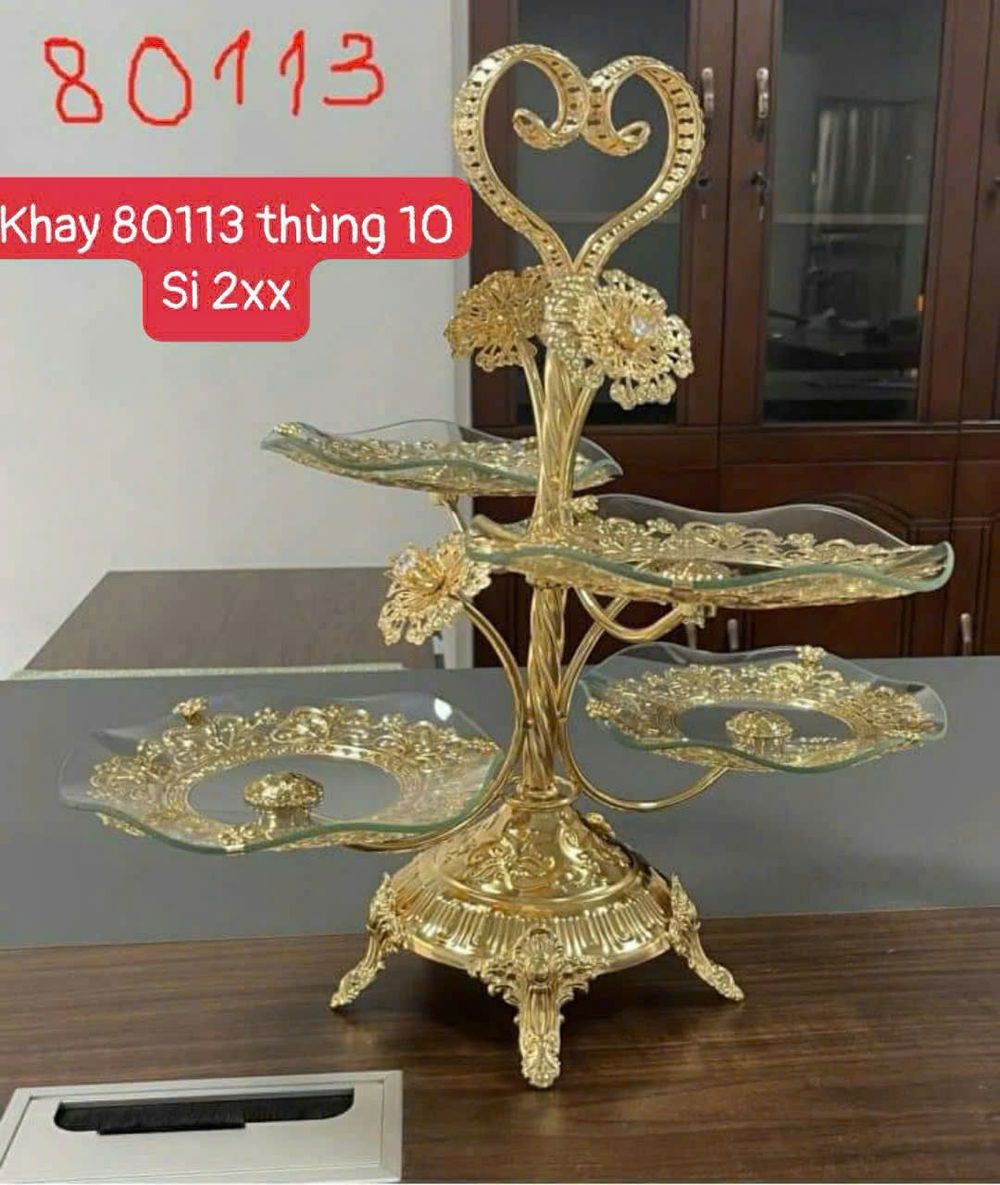 Khay Kệ Đựng,Bánh Kẹo Hoa Quả ( THÙNG 10 C )