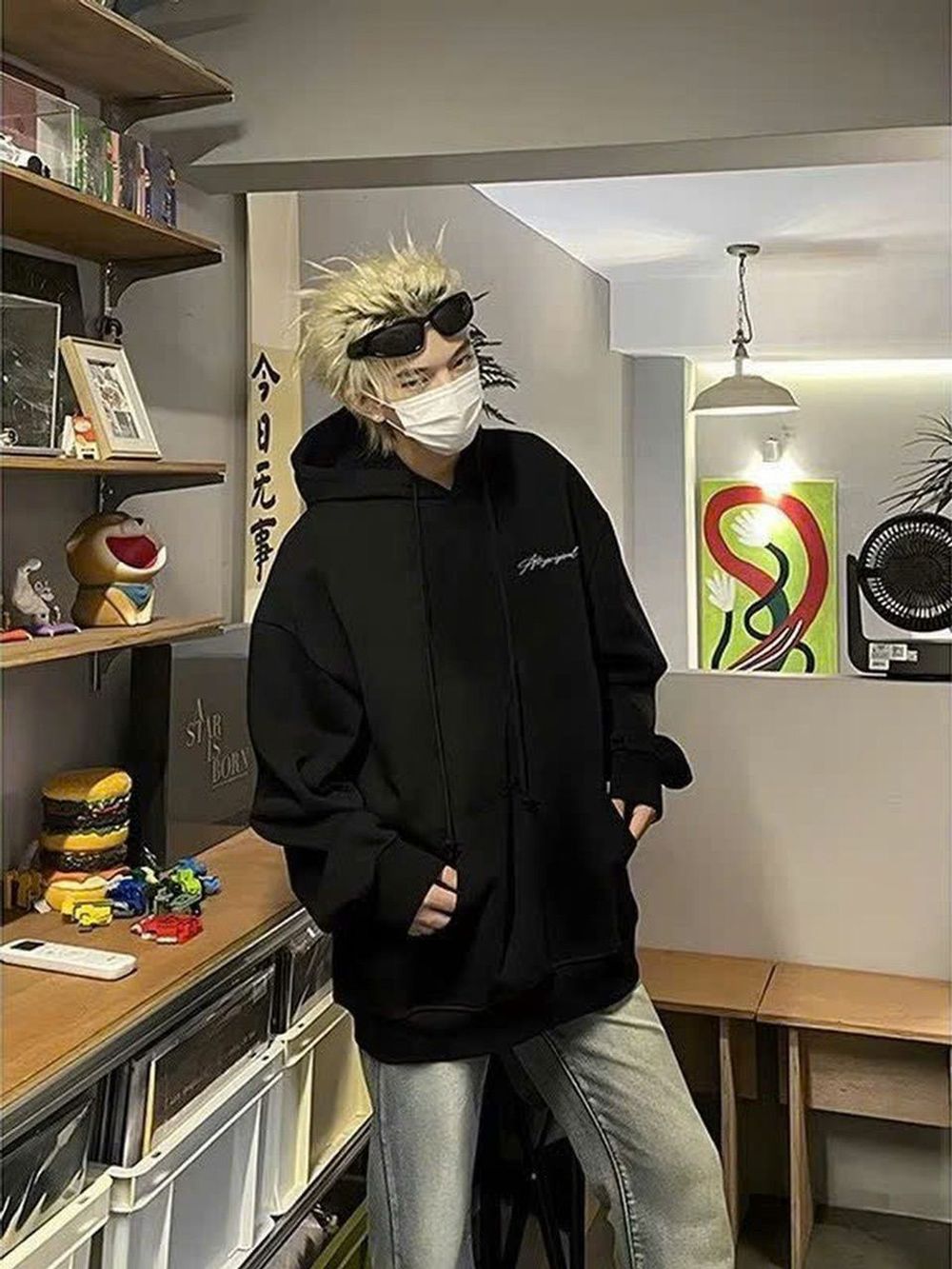 ￼Áo Hoodie nỉ có mũ, áo Hoodie Nam Nữ Unisex form rộng ấm áp Phong cách Phong cách Hàn Quốc