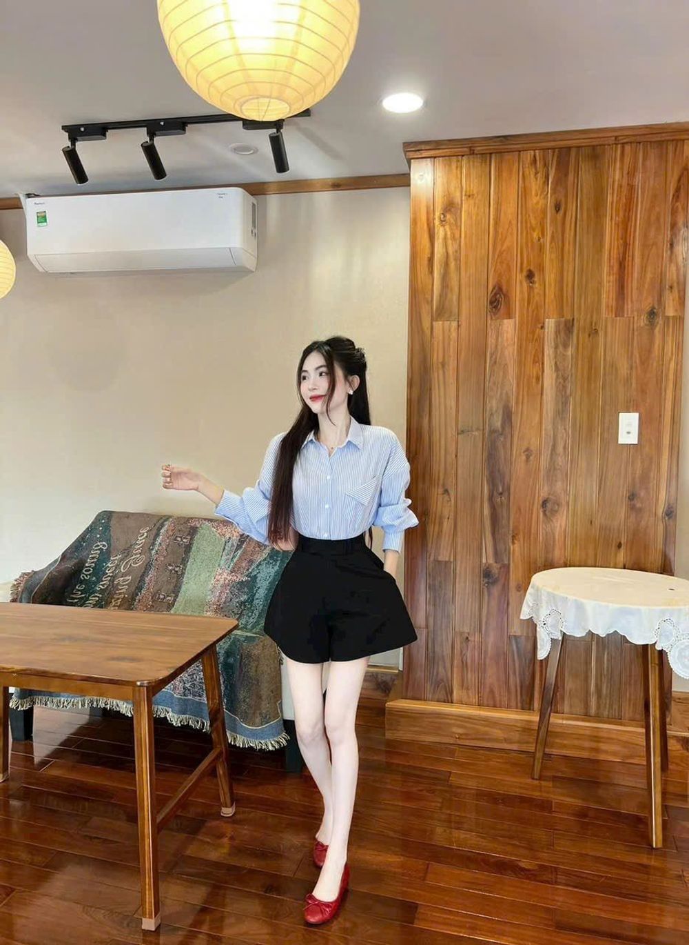 Áo Sơ Mi Nữ Tay Dài Đính Nơ Phía Sau Lưng Form Rộng Bigsize Xinh Đẹp Cao Cấp Dễ Thương