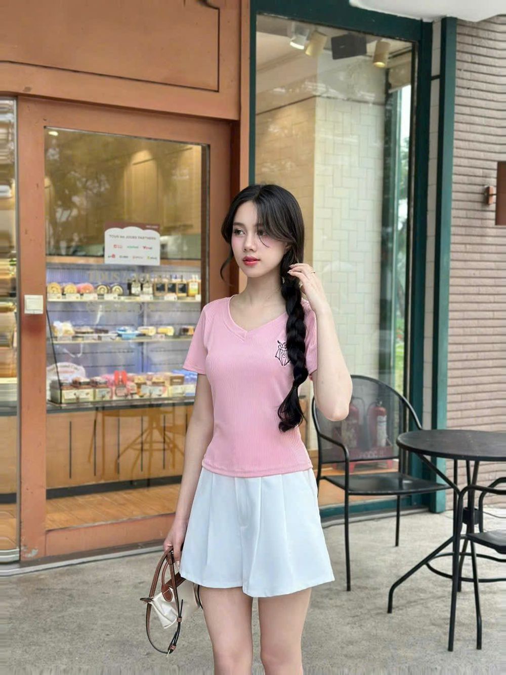 Bộ Set Áo Thun Tay Ngắn Cổ Tim co giãn Minisize bigsize logo in.