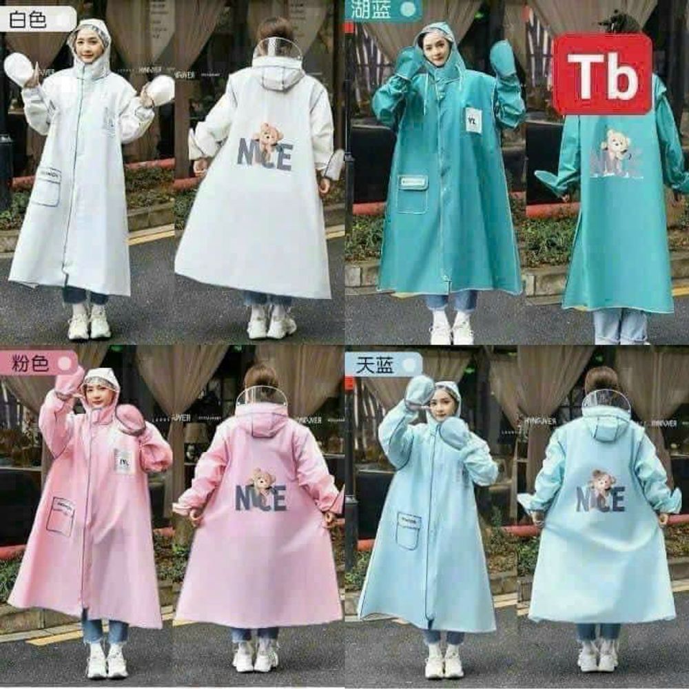 Áo Mưa Thời Trang Hình Gấu ( THÙNG 100C )