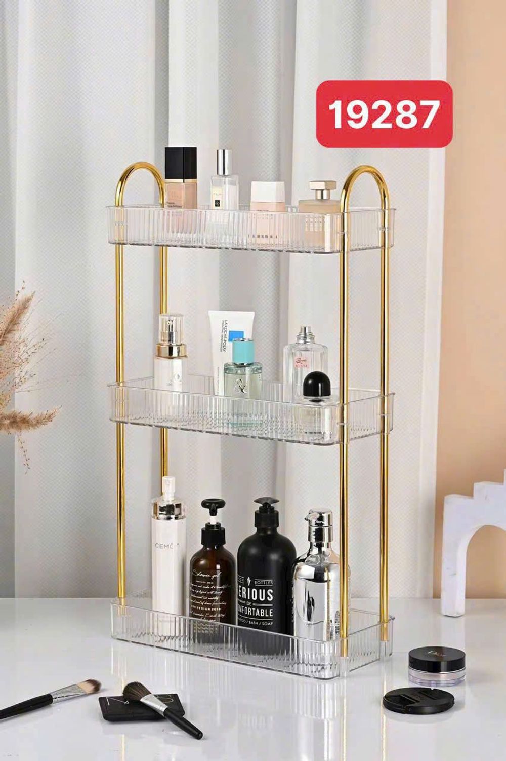 DS19287 -  KỆ 3 TÂNG chữ nhật (18c/thùng)