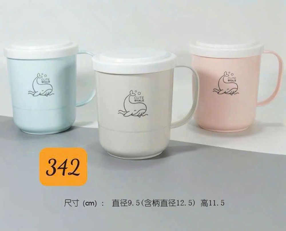 342 - Cốc nhựa có nắp 9.5*11.5(ZENGBAO) (150C/thùng)   10K/C