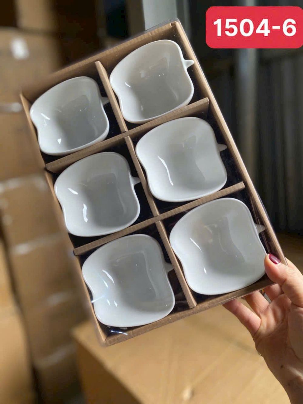 Chén sứ trắng đựng đồ ăn dặm, chén gia vị nhiều dáng decor ( THÙNG 24B )