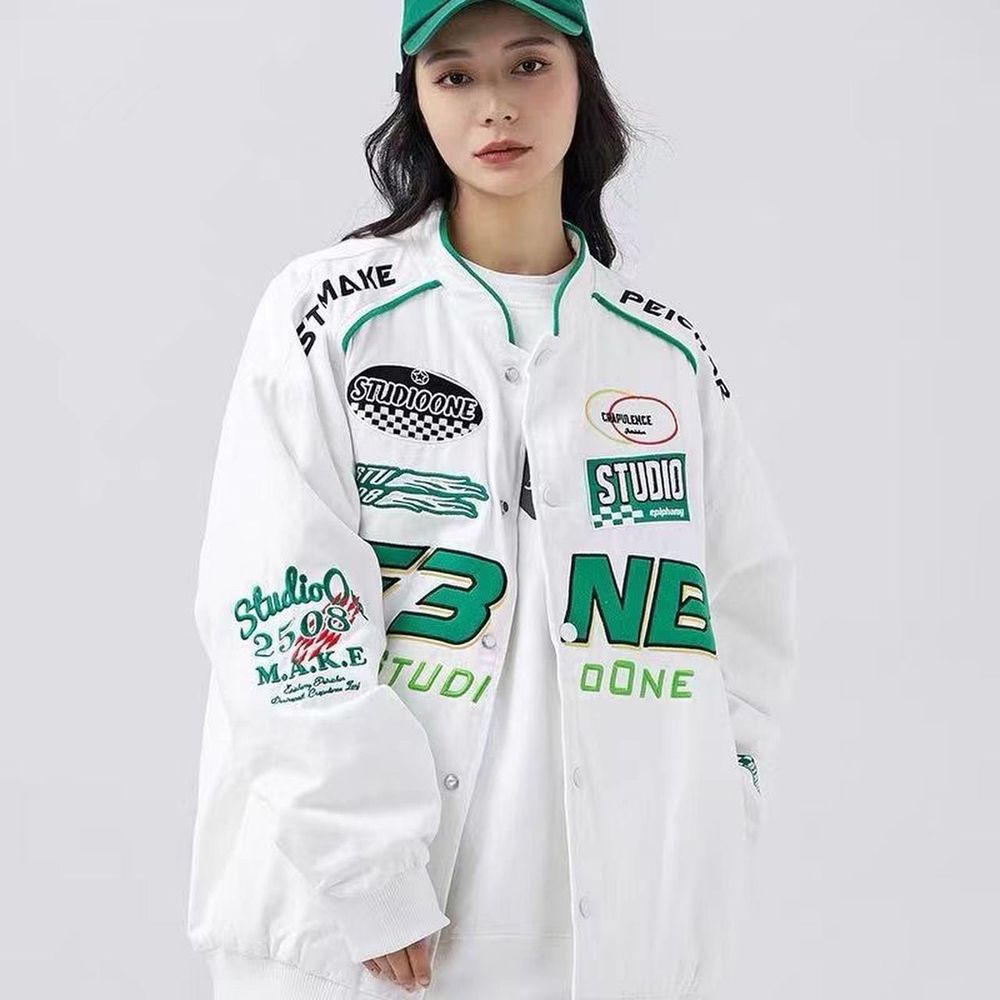 Áo khoác dù 2 lớp tay dài logo in N3FB form rộng UNISEX