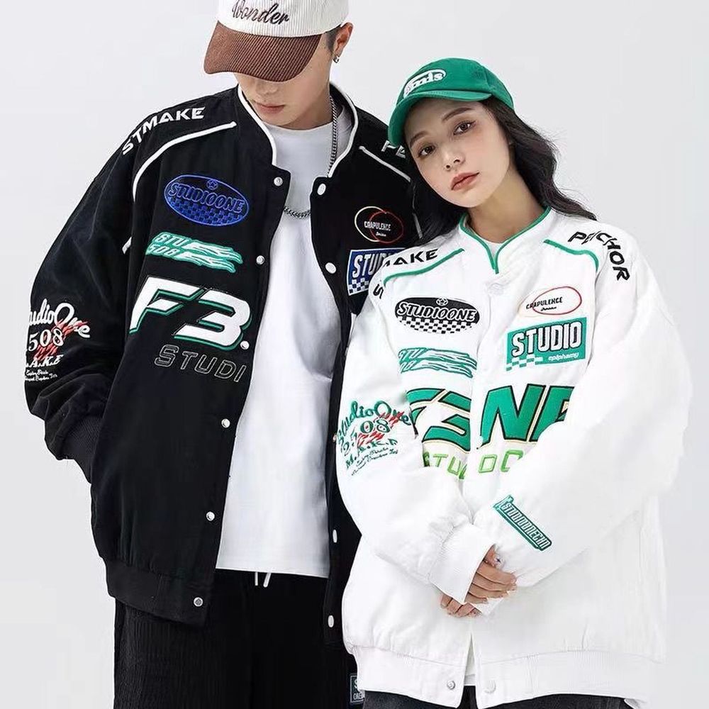 Áo khoác dù 2 lớp tay dài logo in N3FB form rộng UNISEX
