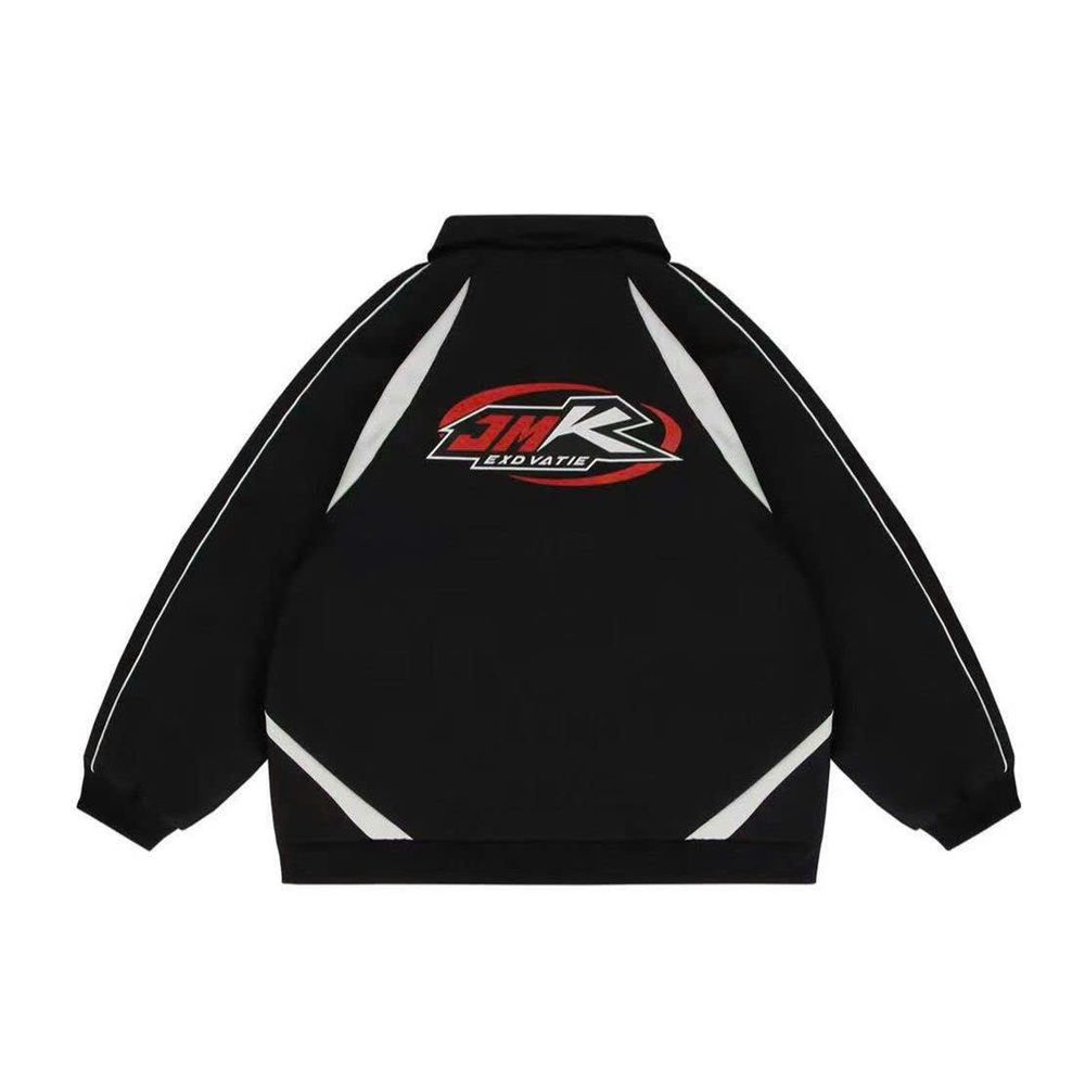 ÁO KHOÁC DÙ HAI LỚP/JACKET UNISEX FORM RỘNG NAM NỮ HỌA TIẾT IN JMK