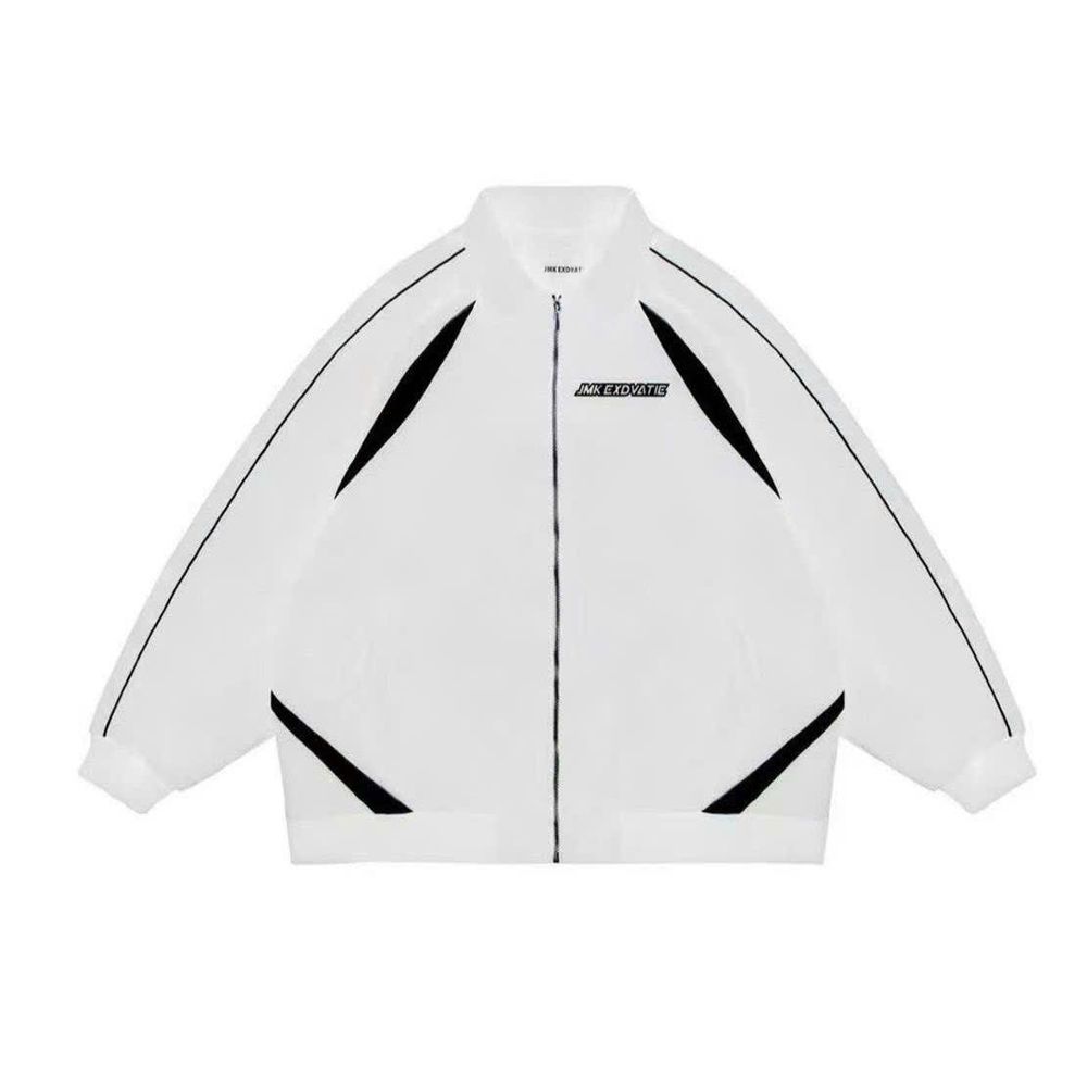 ÁO KHOÁC DÙ HAI LỚP/JACKET UNISEX FORM RỘNG NAM NỮ HỌA TIẾT IN JMK
