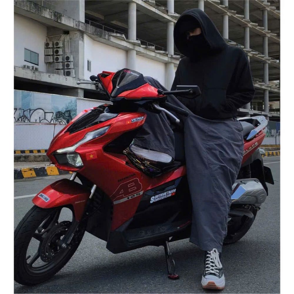 Áo Khoác Hoodie Zip Ninja Trơn Cổ Cao 2 Nón có túi Trong Tay Xỏ Ngón Phong Cách Ninja Che Mặt Mũ Rộng Siêu Ngầu