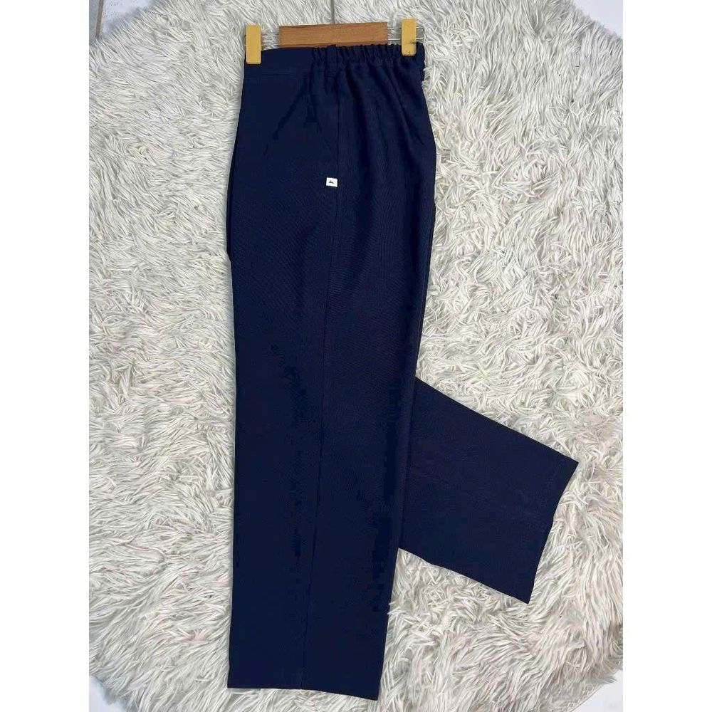 Quần Tây Học Sinh Cấp 1-2 Màu Xanh Than - Chất Tuyết Mưa, Chun Sau Thoải Mái