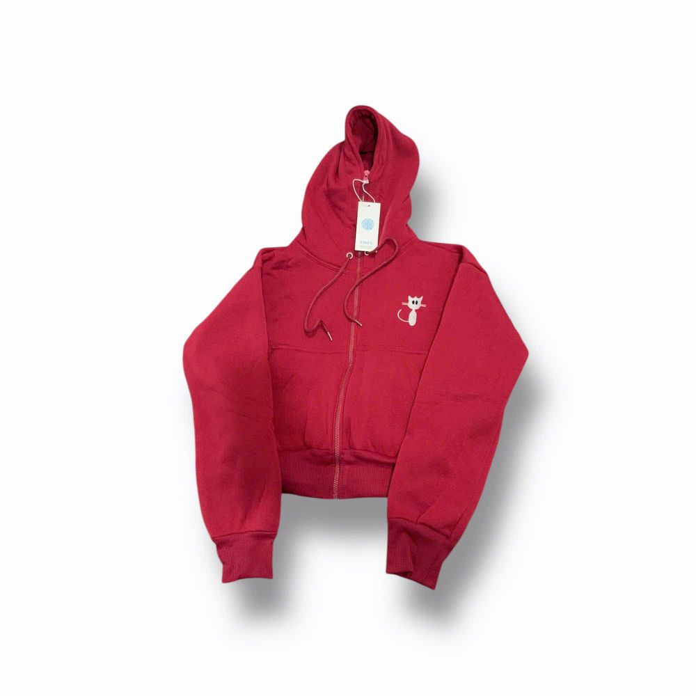 Áo khoác nữ lửng logo Mèo ngực trái