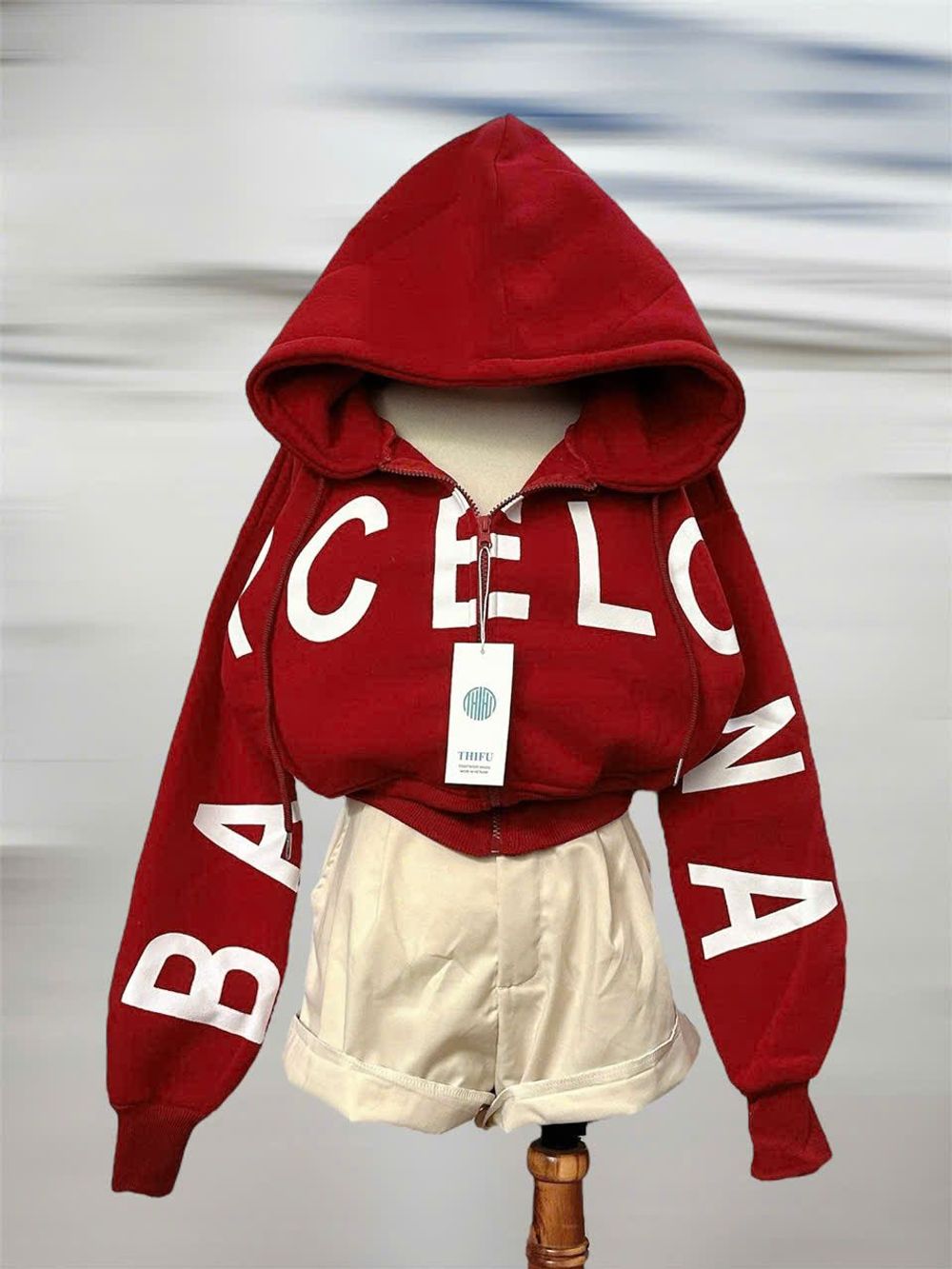 Áo khoác nỉ dành cho nữ BARCE.LONA