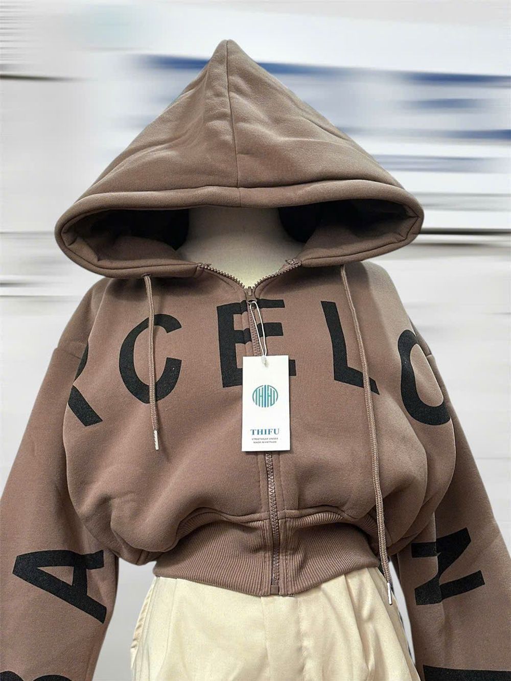 Áo khoác nỉ dành cho nữ BARCE.LONA