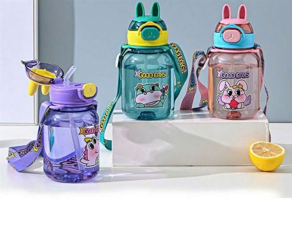 Nhựa_9167 Bình nhựa 600ml tai gấu good day (THÙNG 80C)