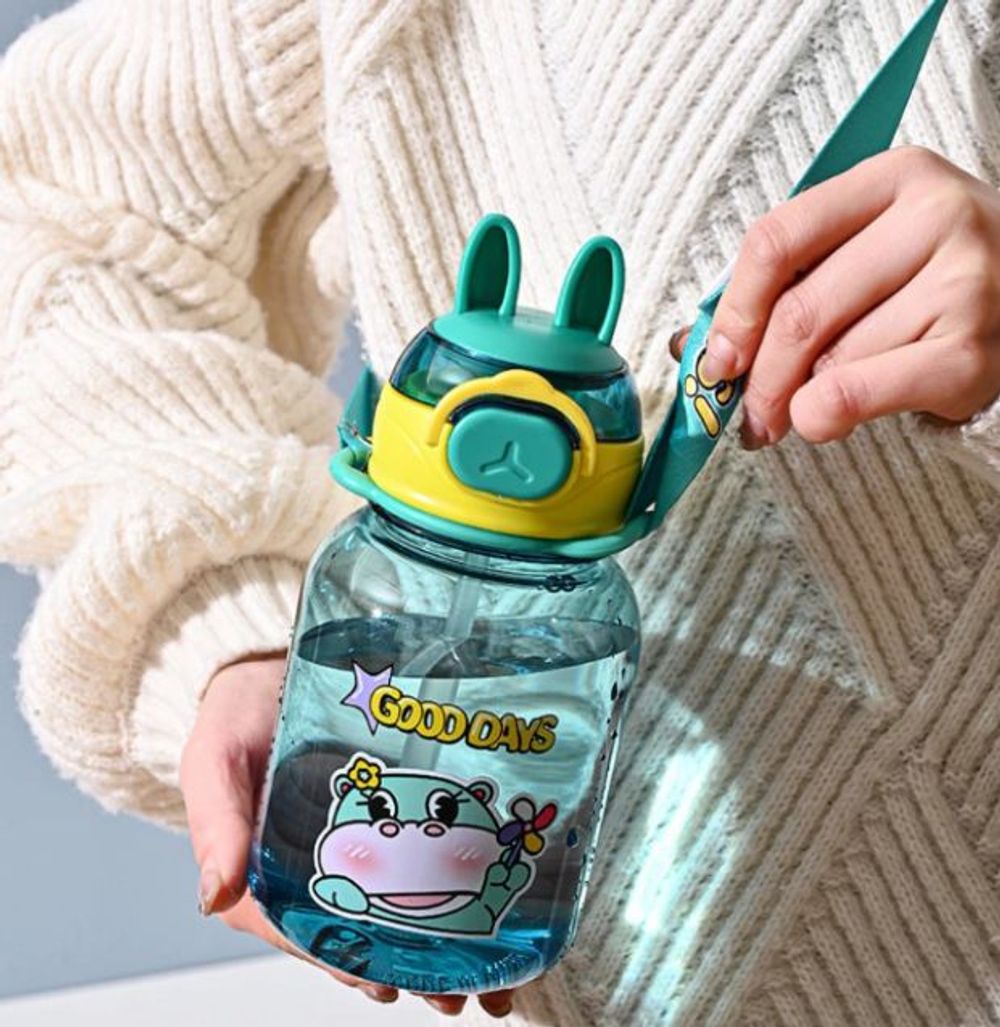 Nhựa_9167 Bình nhựa 600ml tai gấu good day (THÙNG 80C)