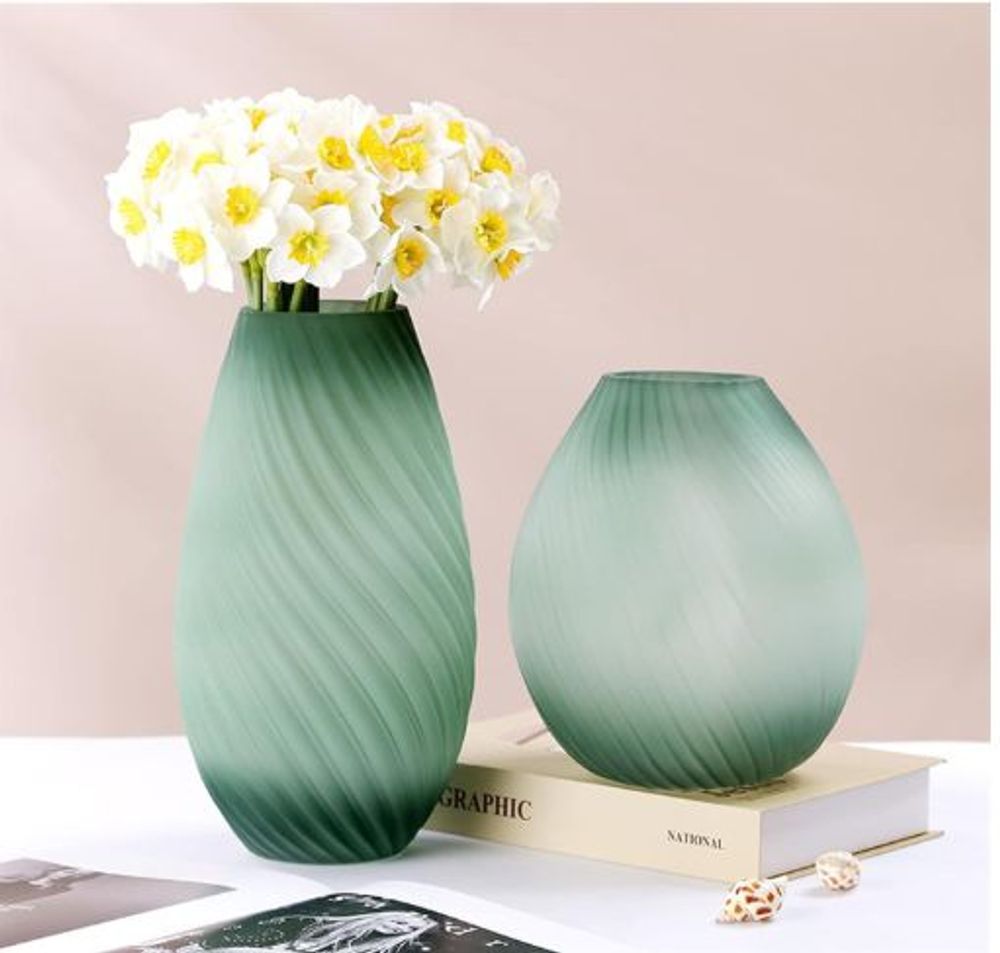 Bình lọ Hoa Thuỷ Tinh Ngọc Bích 18x9x23cm ( THÙNG 16C)