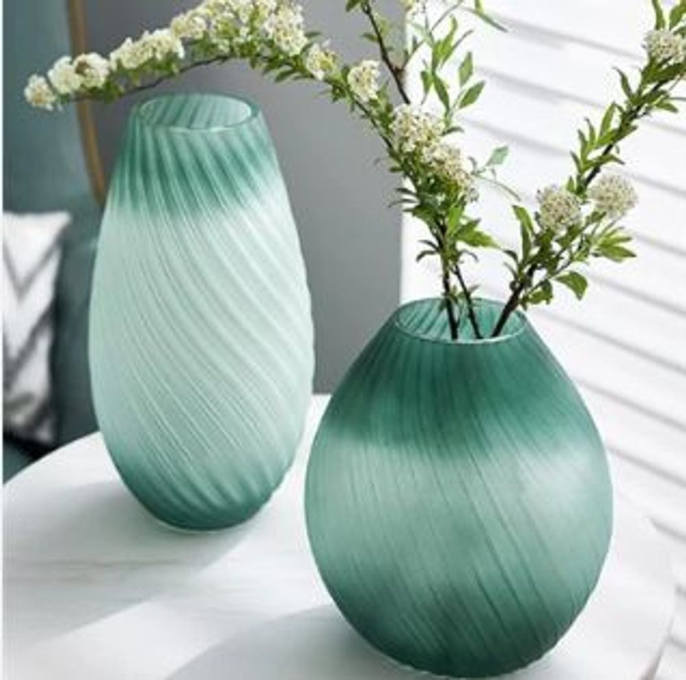 Bình lọ Hoa Thuỷ Tinh Ngọc Bích 18x9x23cm ( THÙNG 16C)