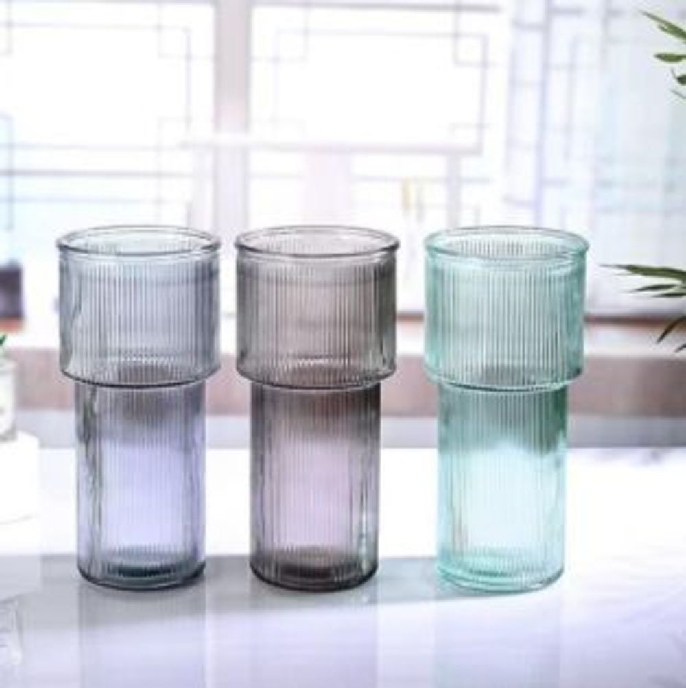 Bình Hoa Thuỷ Tinh Trụ Sọc 11x25cm (THÙNG 24C)