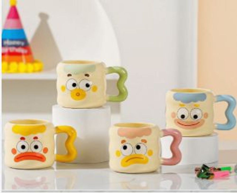 Cốc Sứ Cute Mặt Hề 400ml KC2473 (THÙNG 60C)