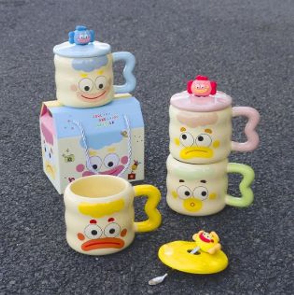 Cốc Sứ Cute Mặt Hề 400ml KC2473 (THÙNG 60C)