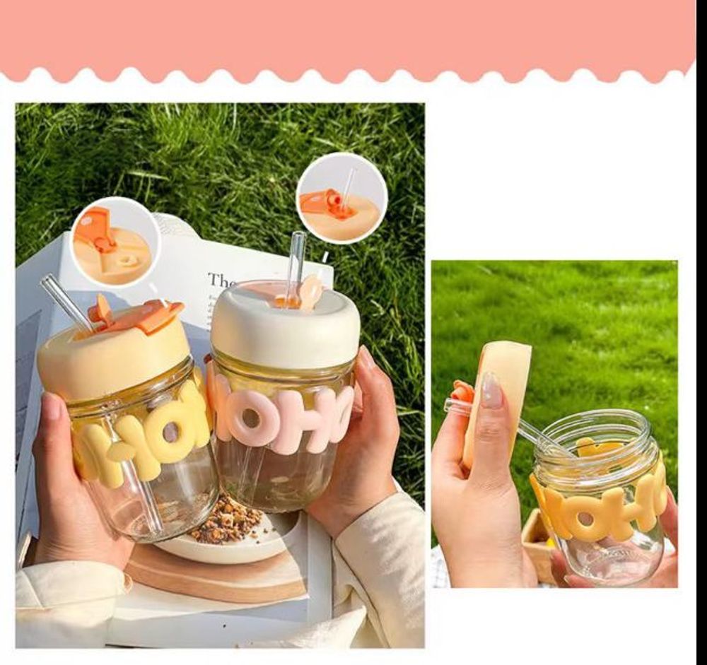 Cốc thủy tinh bọc da HOHO (THÙNG 70C)