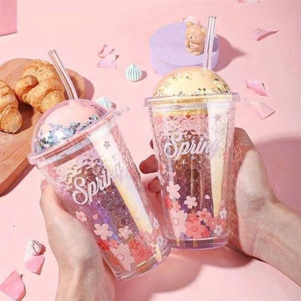 Bình Cốc Thủy Tinh Nắp Nhựa SPRING ( THÙNG 60C )