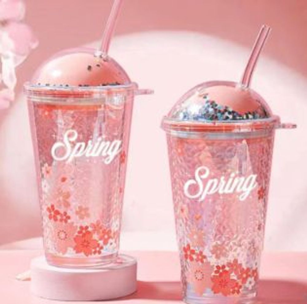 Bình Cốc Thủy Tinh Nắp Nhựa SPRING ( THÙNG 60C )