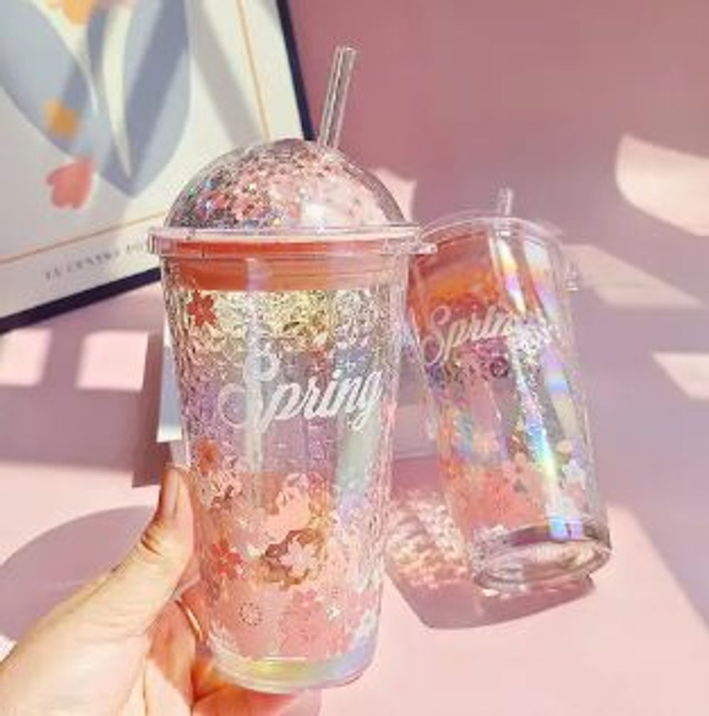 Bình Cốc Thủy Tinh Nắp Nhựa SPRING ( THÙNG 60C )