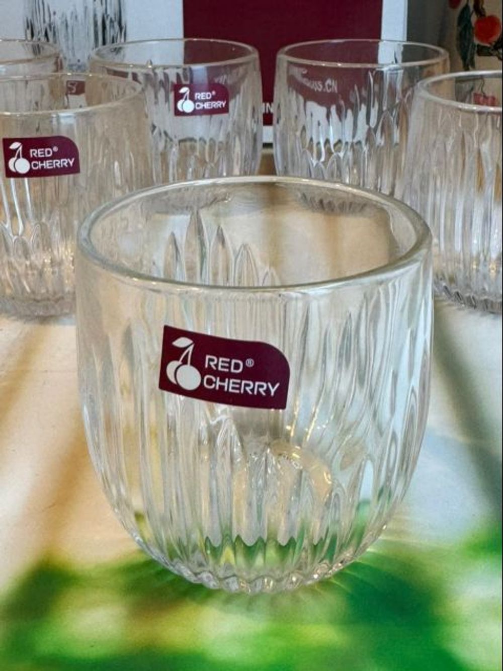 Bộ 6 Cốc Thủy Tinh bí Sọc Trắng 280ml XM21A ( THÙNG 12B )