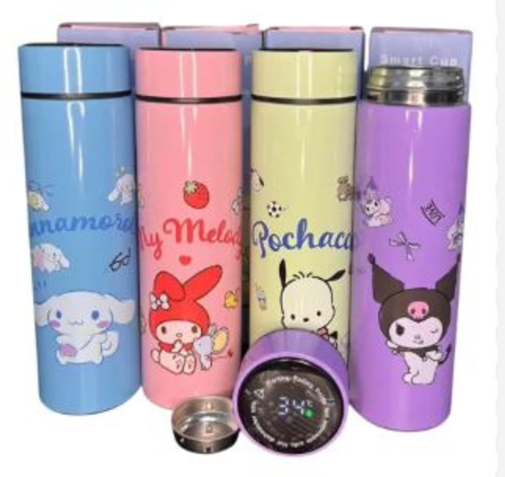 Bình Giữ Nhiệt Hiển Thị Kuromi 500ml (THÙNG 50C)