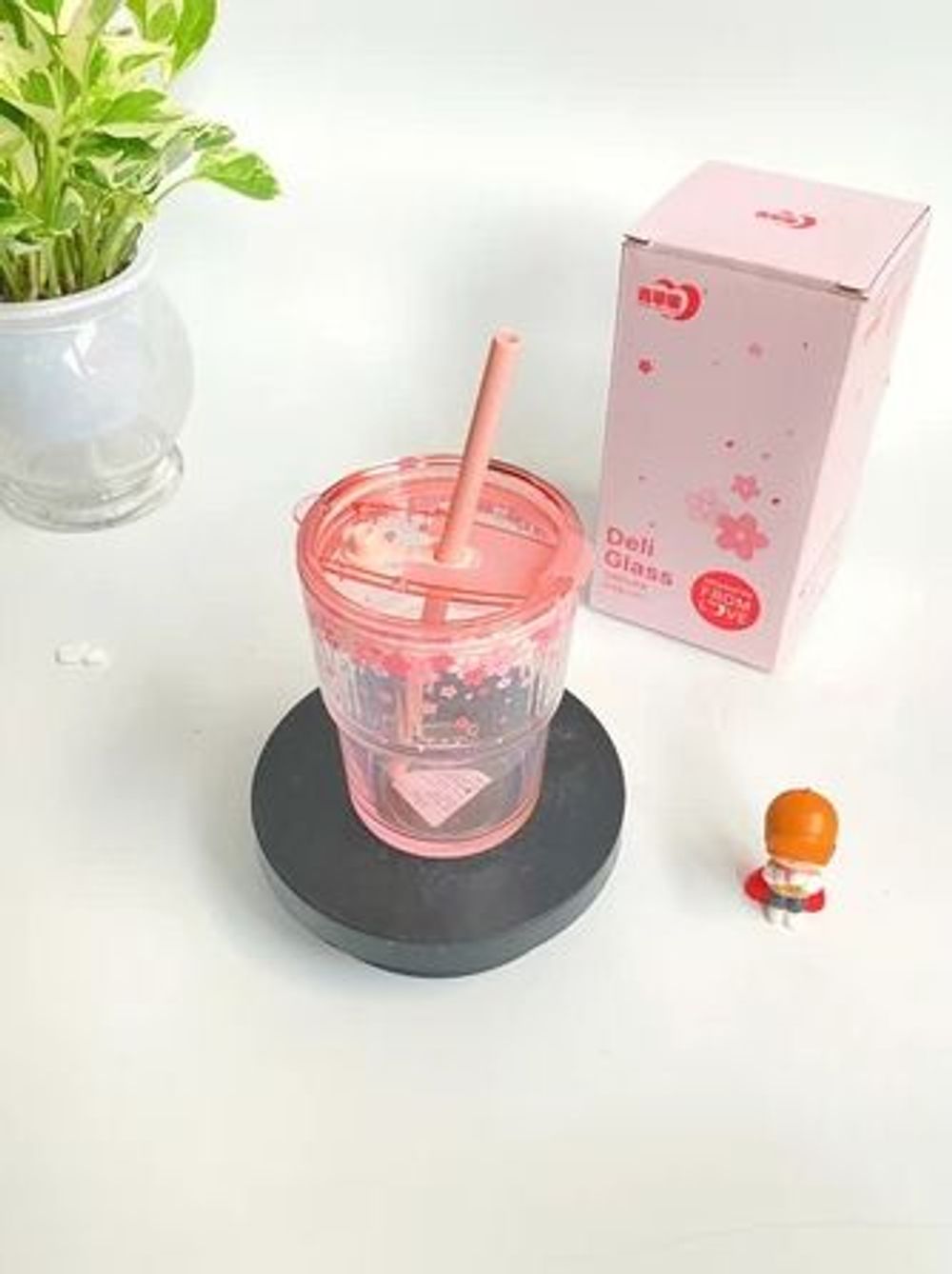 Cốc Thuỷ Tinh Trơn Hoa Hồng Y5869 / 430ml ( THÙNG 36C)