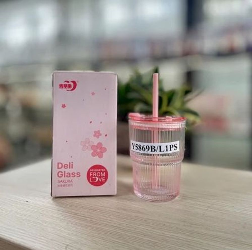 Cốc Thuỷ Tinh Trơn Hoa Hồng Y5869 / 430ml ( THÙNG 36C)