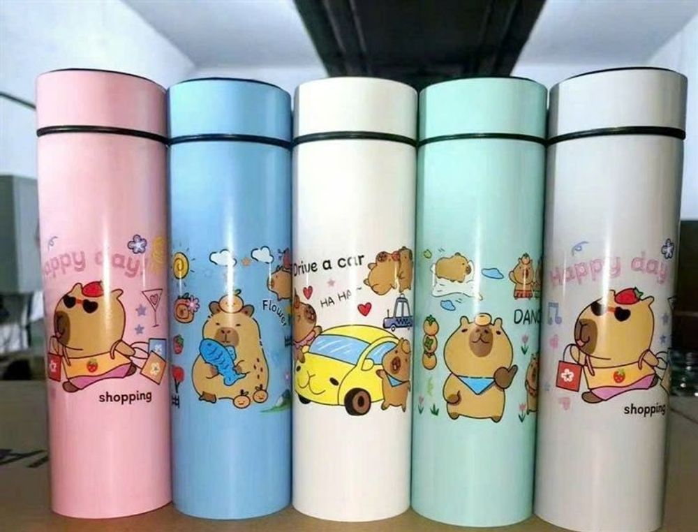 BGN Bình Giữ Nhiệt Họa Tiết Capybara 500ml ( THÙNG 50C )