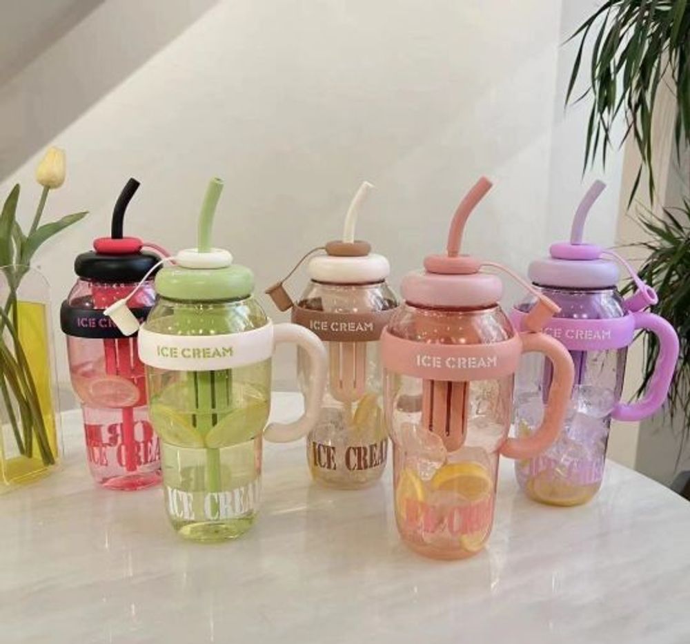 Bình nhựa ice cream bottle 1400ml (THÙNG 48C)