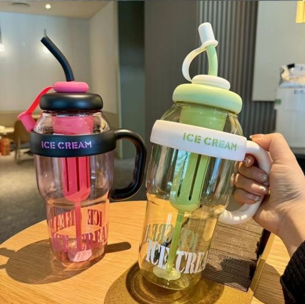 Bình nhựa ice cream bottle 1400ml (THÙNG 48C)