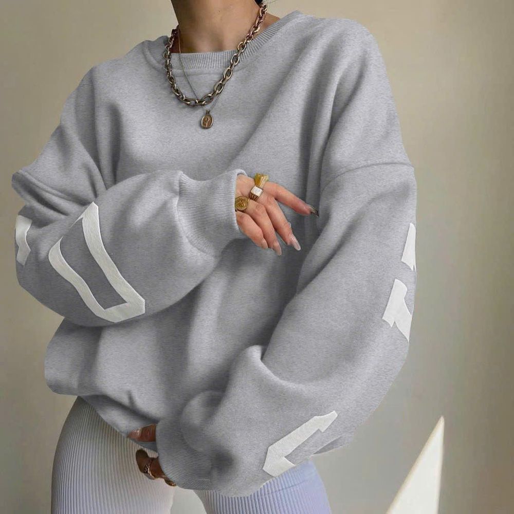 Áo SWEATER in nổi CHICAGO form boxy bo thun chất nỉ bông dày mịn form dưới 60kg