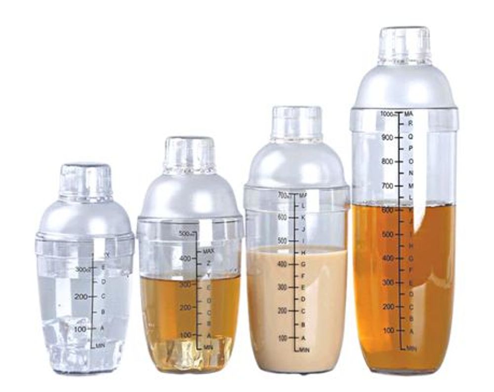 Bình nhựa lắc pha chế 530ml (THÙNG 96C)